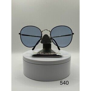 True Vintage Oversize Sunglasses NOS Preppy Round Blue Lens/Frame Oleg Cassini